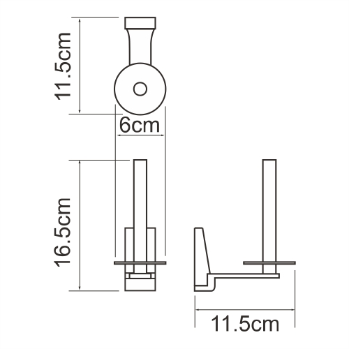 Держатель для запасных рулонов Wasserkraft Lopau K-6097