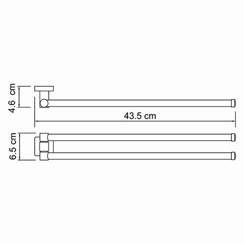 Полотенцедержатель Wasserkraft Lippe K-6531