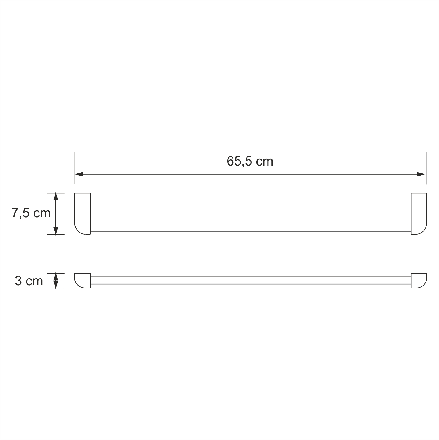 Полотенцедержатель Wasserkraft Kammel K-8330white