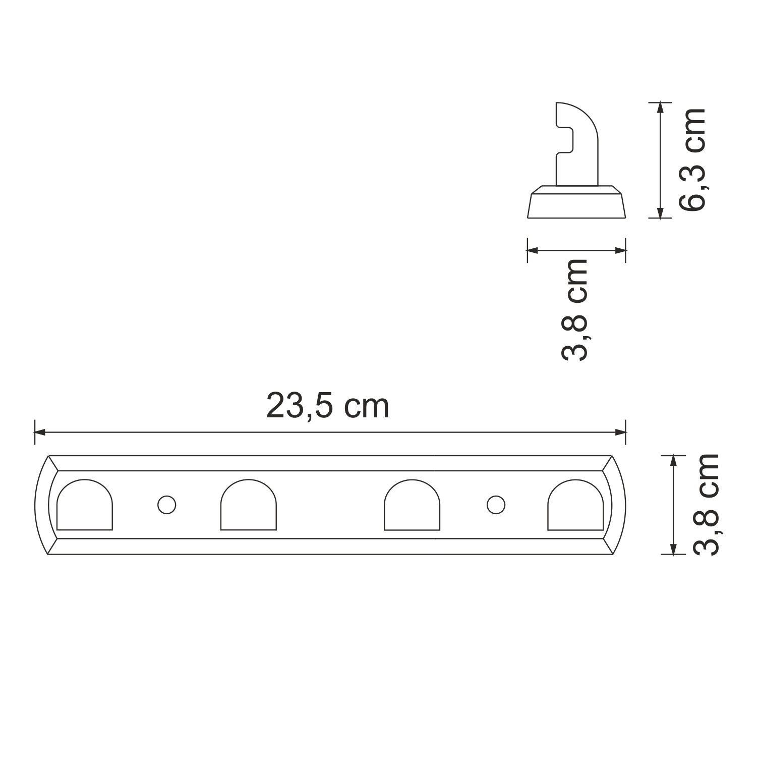 Крючок Wasserkraft Kammel K-8374white