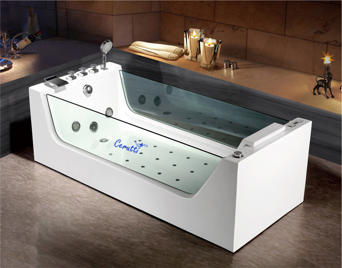 Акриловая ванна Cerutti Spa C 7202 180x80, с гидромассажем