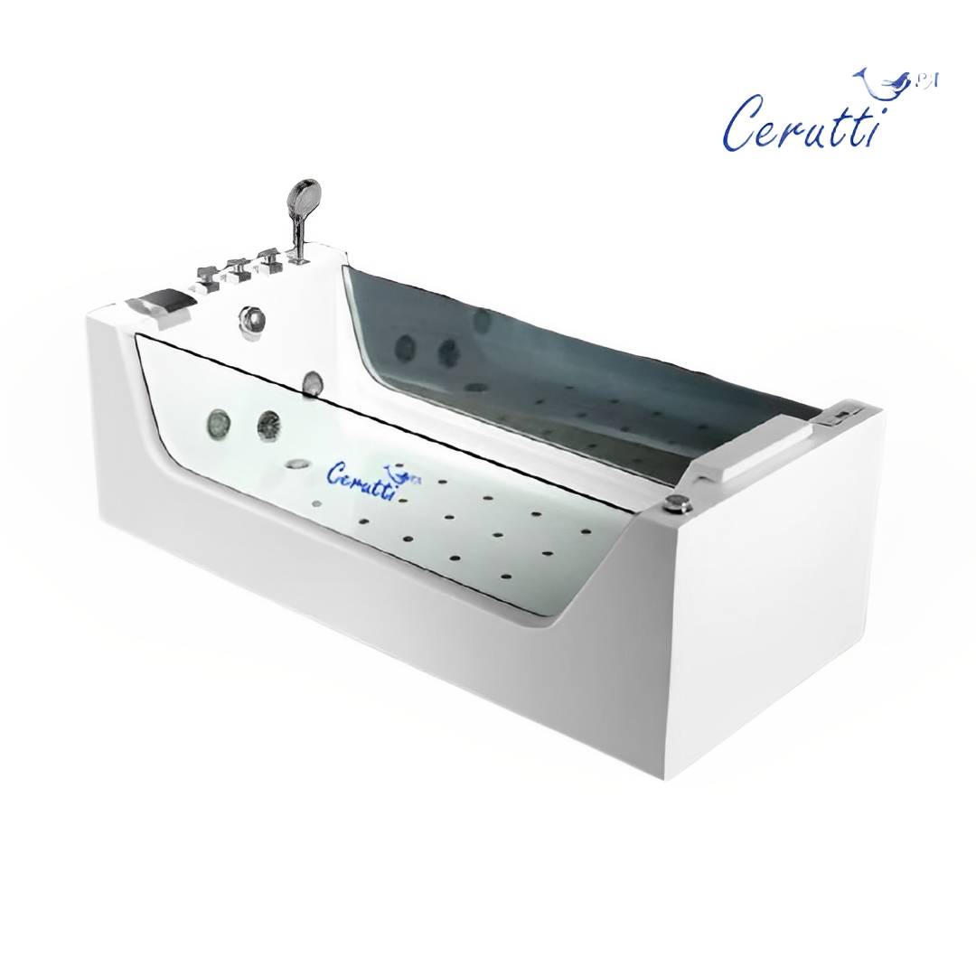 Акриловая ванна Cerutti Spa C 7202 180x80, с гидромассажем