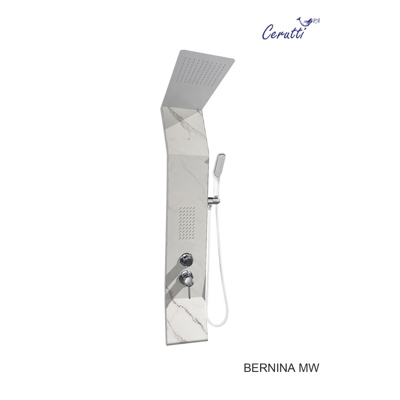 Душевая панель Cerutti Spa Bernina MW CT8981 мраморная матовая