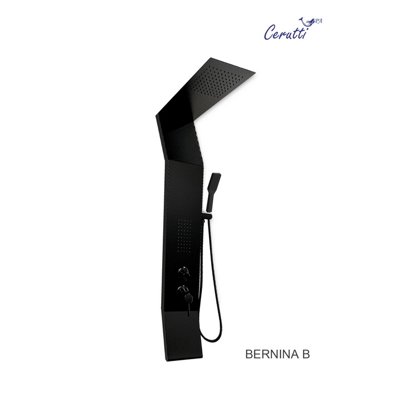 Душевая панель Cerutti Spa Bernina B CT8982 черная матовая