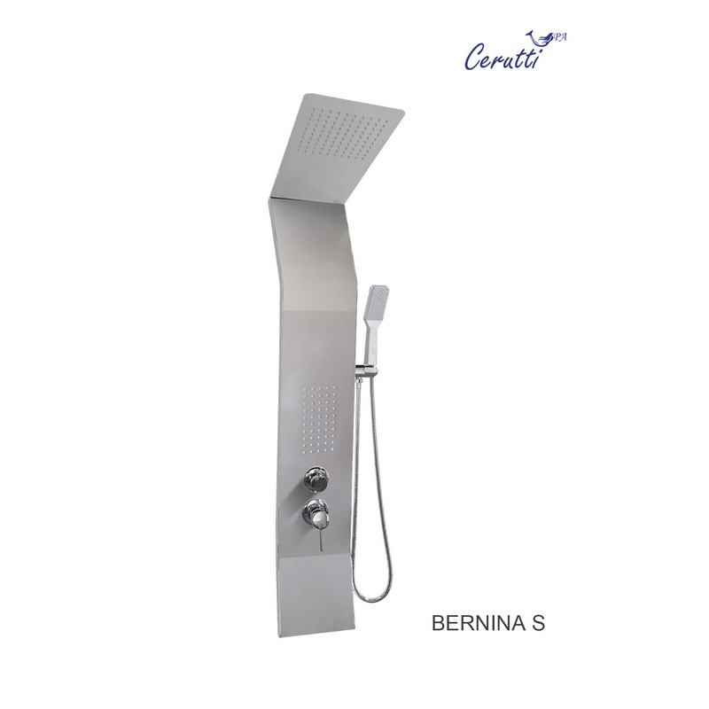 Душевая панель Cerutti Spa Bernina S CT8983 серебро