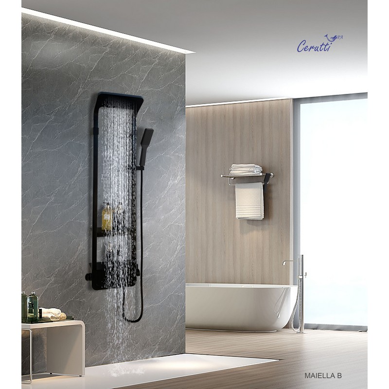 Душевая панель Cerutti Spa Maiella B CT8985 черная