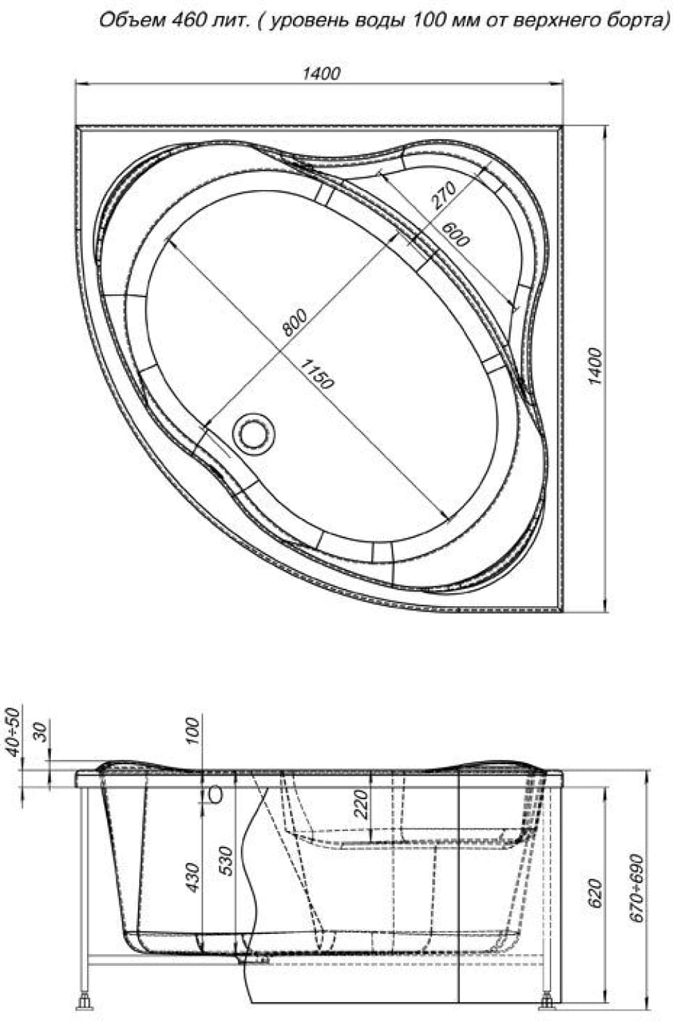 Экран Aquanet Palau