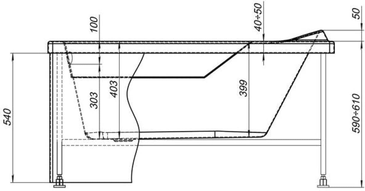 Экран Aquanet L120 H54 У