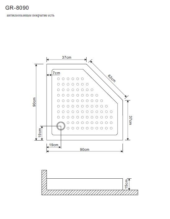 Поддон для душа Grossman GR-80900920