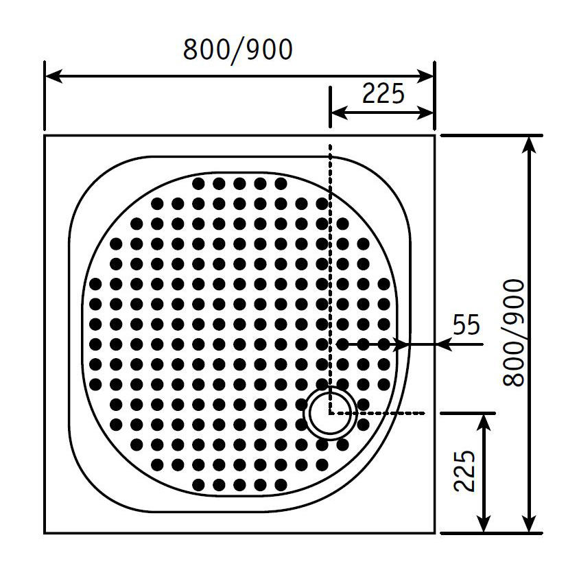 Поддон для душа RGW Lux TN 16180188-21 80x80