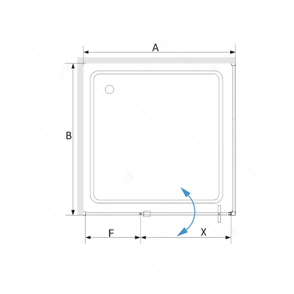 Душевой уголок RGW Stilvoll SV-03B+80 см (89-92)x80x200 профиль черный матовый, стекло прозрачное