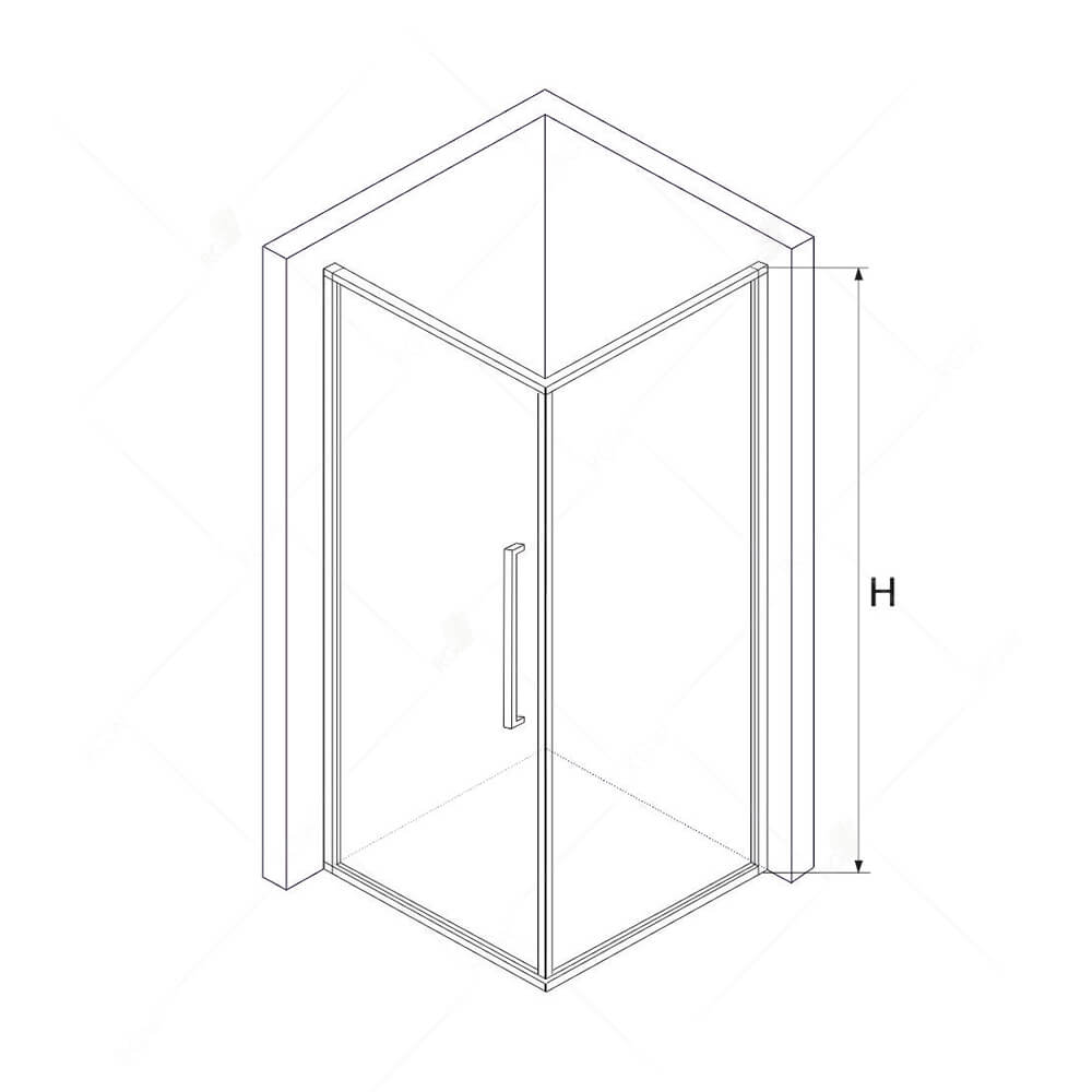 Душевой уголок RGW Stilvoll SV-02+80 см (79-82)x80x200 профиль хром, стекло прозрачное