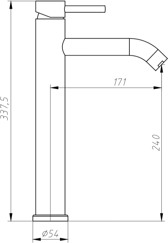 Смеситель для раковины Aquanet Steel AF210-11S