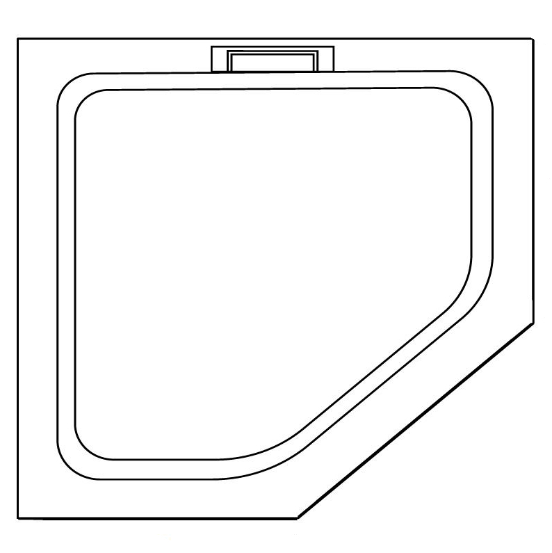 Поддон для душа RGW Stone Tray STA-61W 90х90, белый