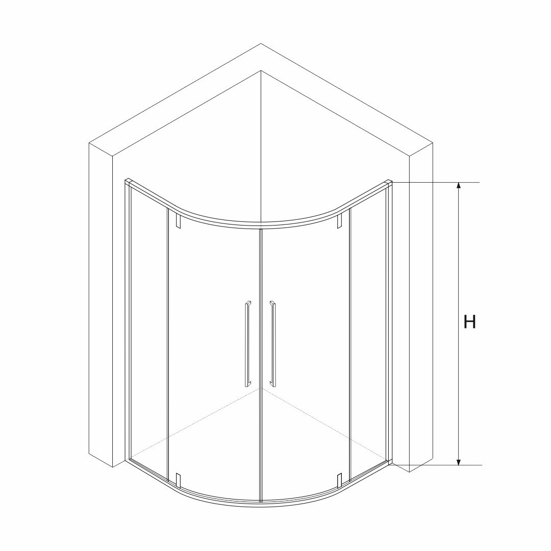 Душевой уголок RGW Stilvoll SV-53 B 80x80x200 профиль черный