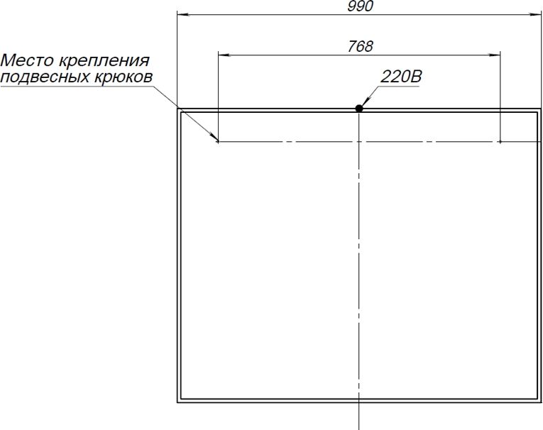 Зеркало Aquanet Nova Lite 100 белый глянец