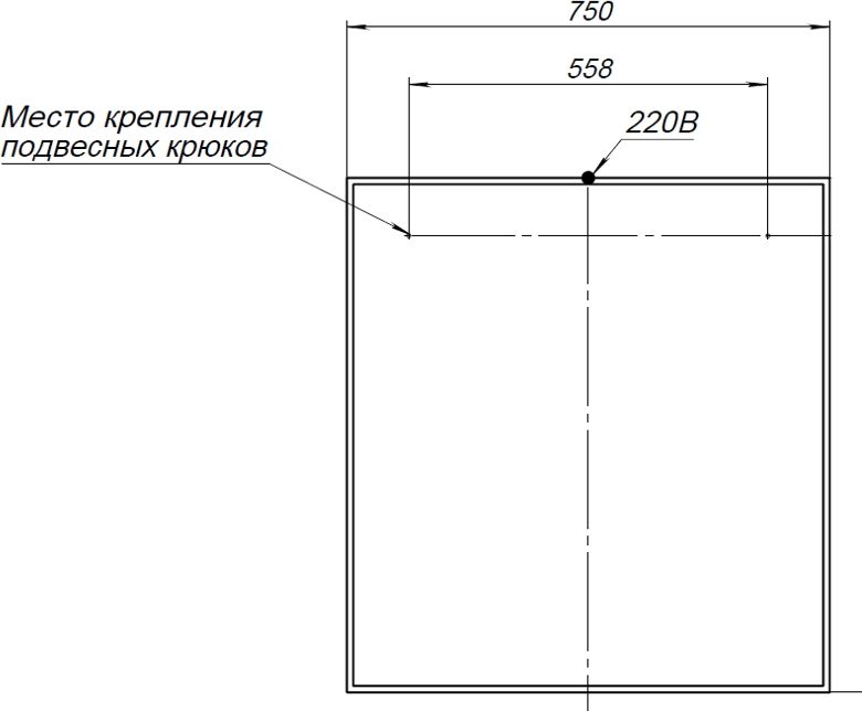 Зеркало Aquanet Nova Lite 75 белое