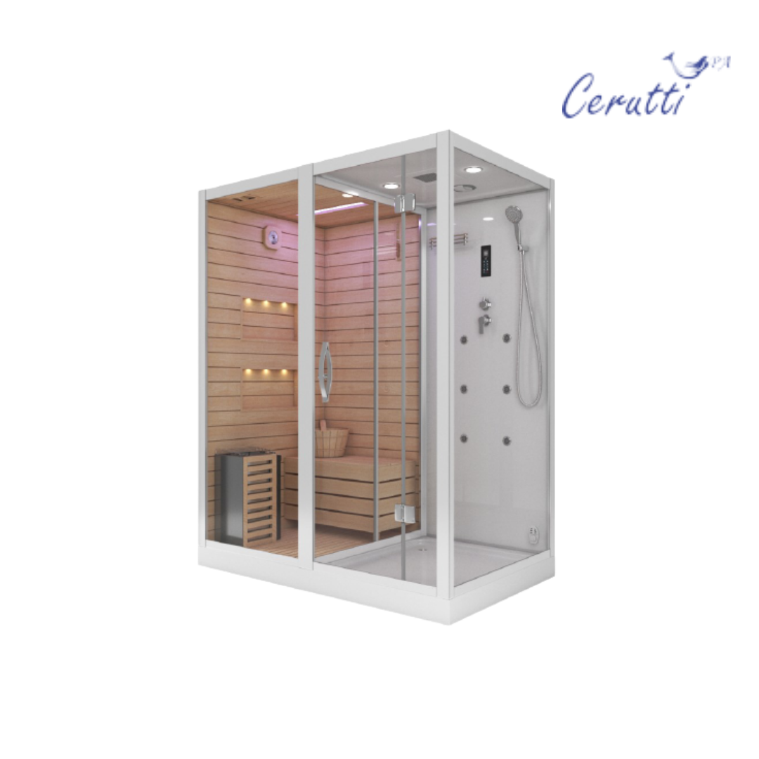 Душевая кабина Cerutti Spa Albano -L White 8350 с сауной