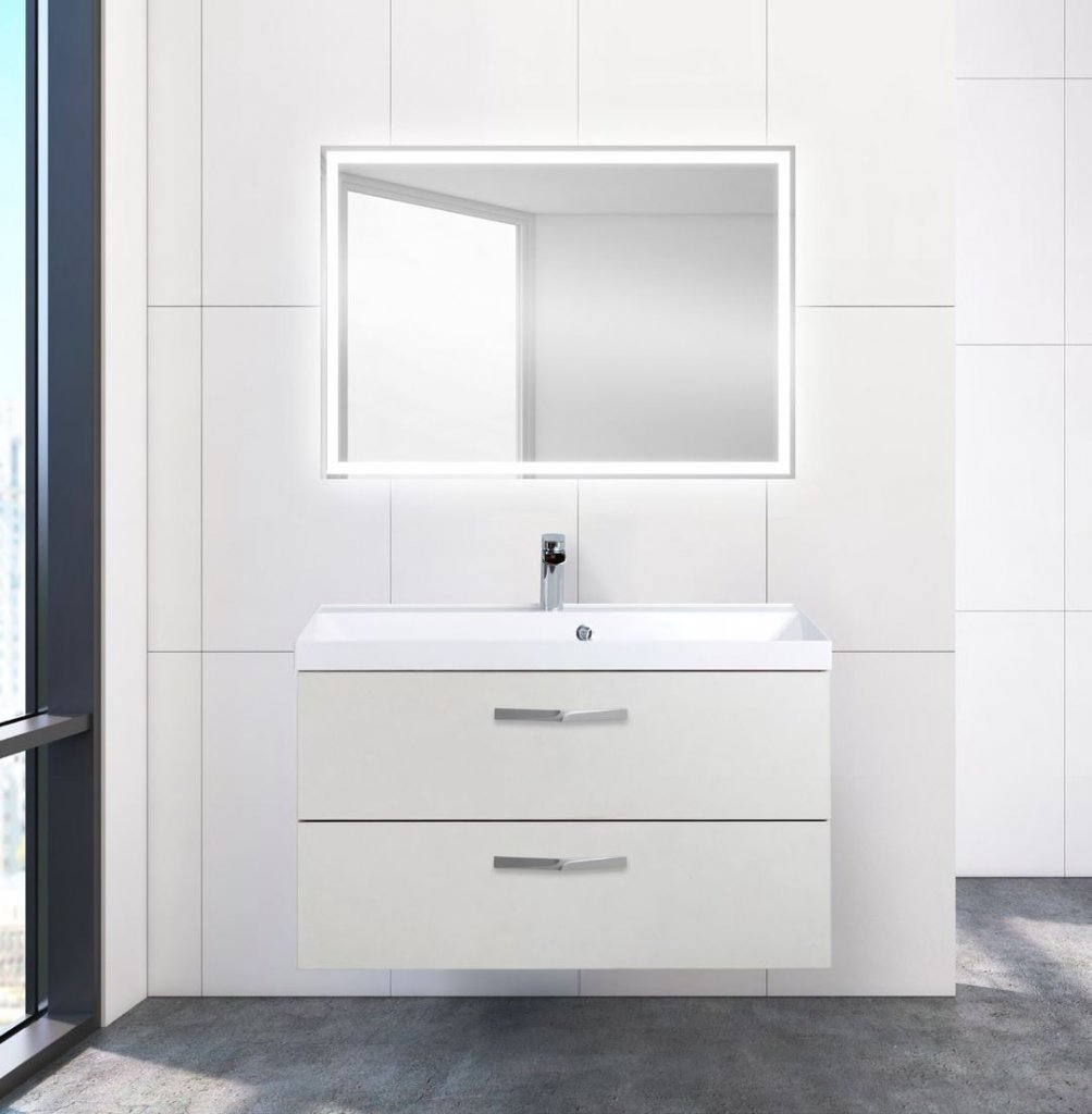 Тумба для комплекта BelBagno Aurora 90 bianco lucido