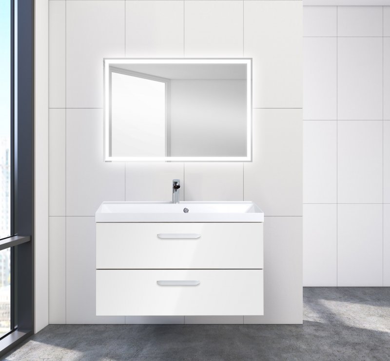 Тумба для комплекта BelBagno Aurora 90 bianco lucido