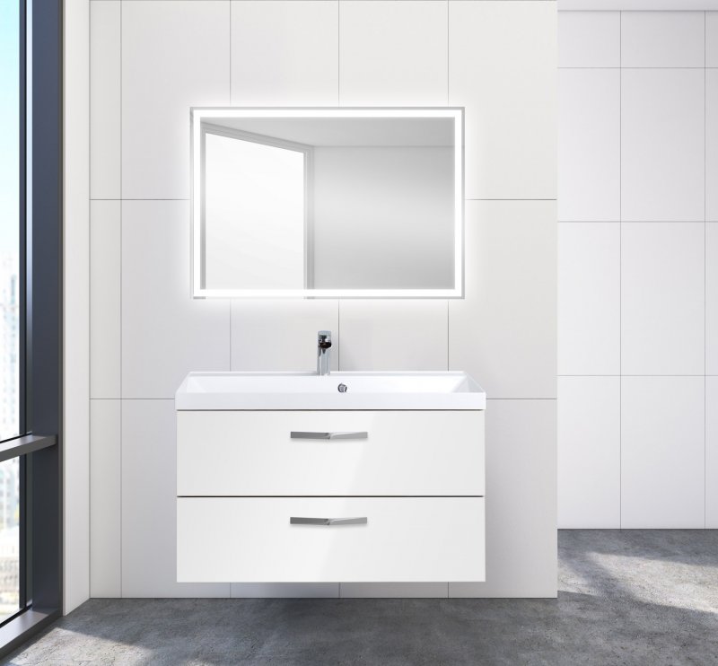 Тумба для комплекта BelBagno Aurora 90 bianco lucido