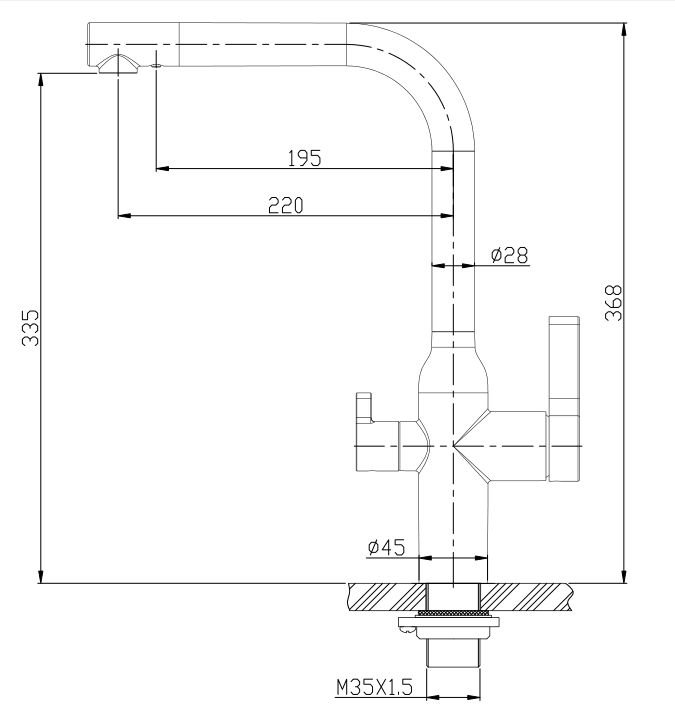 Смеситель для кухни BelBagno BB-LAM57-IN