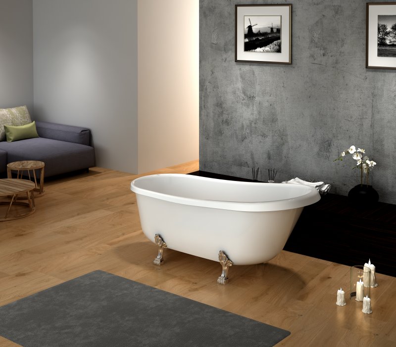 Акриловая ванна BelBagno BB04 170x80 без ножек