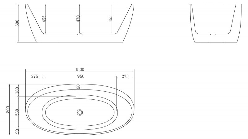 Акриловая ванна BelBagno BB404-1700-800 170x80