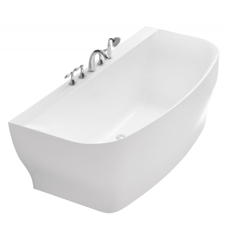 Акриловая ванна BelBagno BB74-1650-W0 165x78