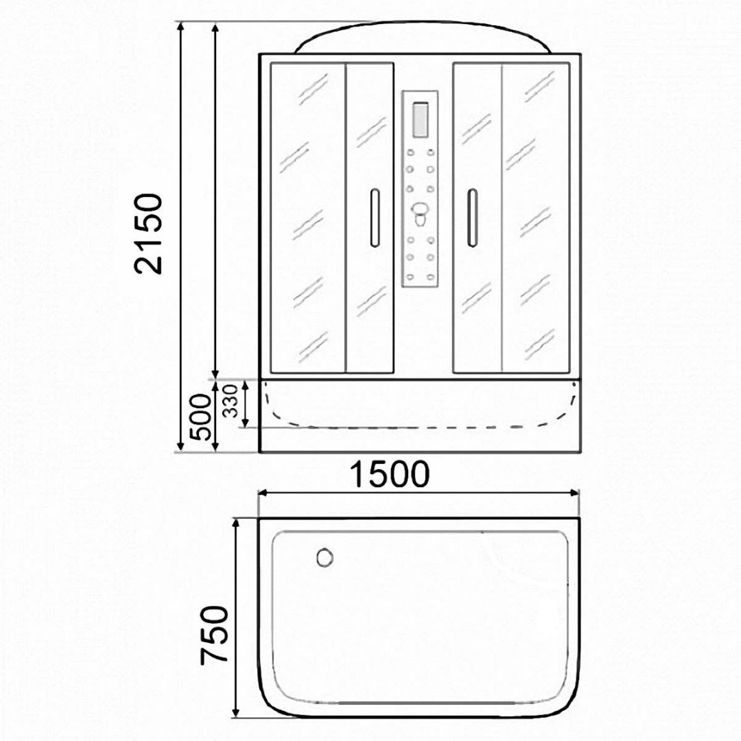 Душевой бокс Parly Classic CNE150