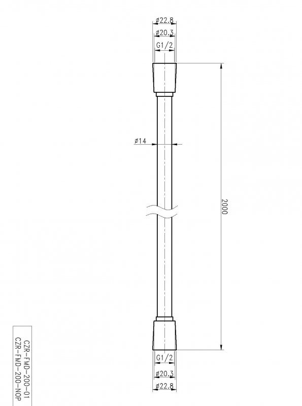 Душевой шланг Cezares Czr CZR-FMD-120-01 хром