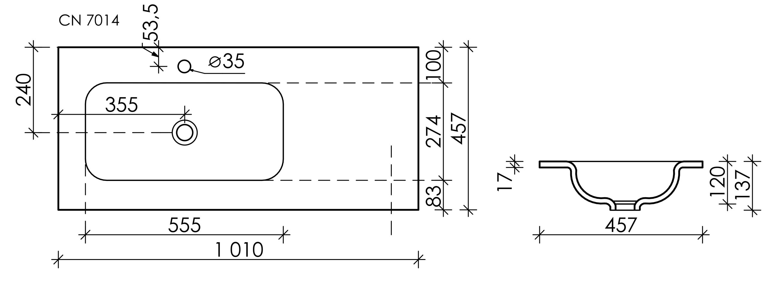 Раковина Ceramica Nova Element CN7014