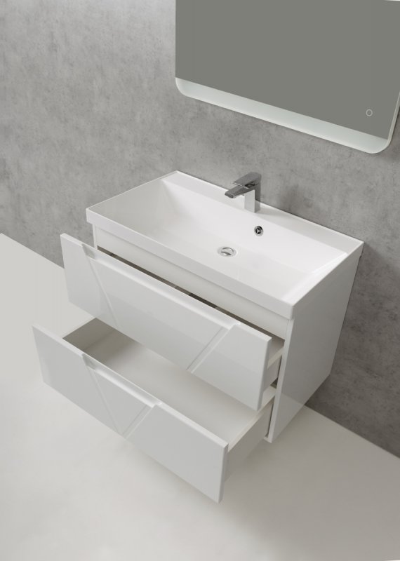 Тумба для комплекта BelBagno Vittoria 80 bianco lucido