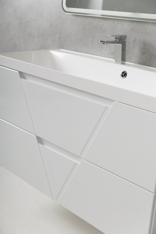 Тумба для комплекта BelBagno Vittoria 100 bianco lucido