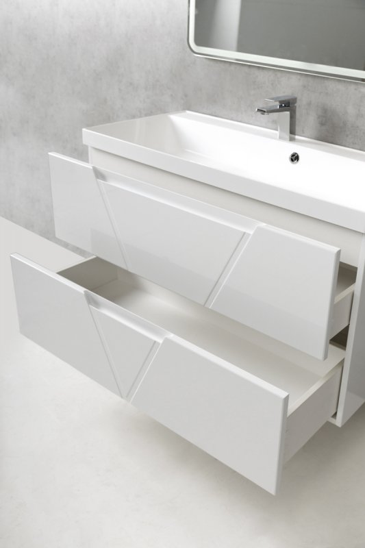 Тумба для комплекта BelBagno Vittoria 100 bianco lucido