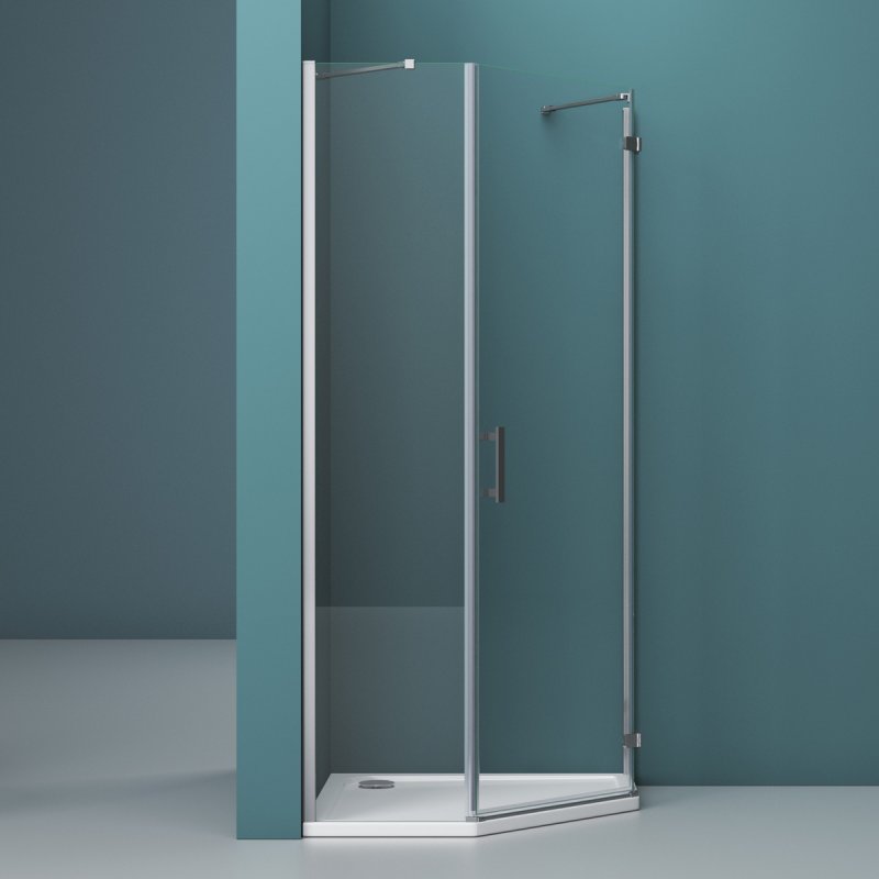 Душевой уголок BelBagno Kraft P-1-80-C-Cr L