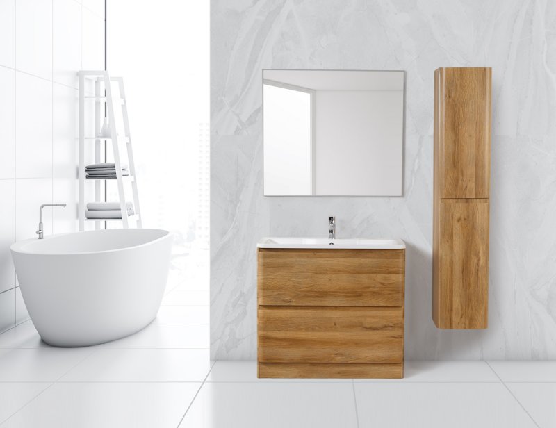 Тумба для комплекта BelBagno Albano 100 напольная, bianco lucido