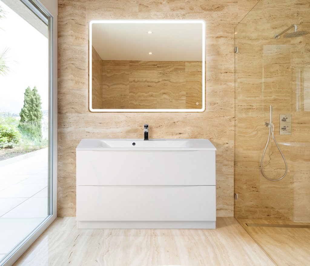 Тумба для комплекта BelBagno Marino 100 bianco lucido, напольная