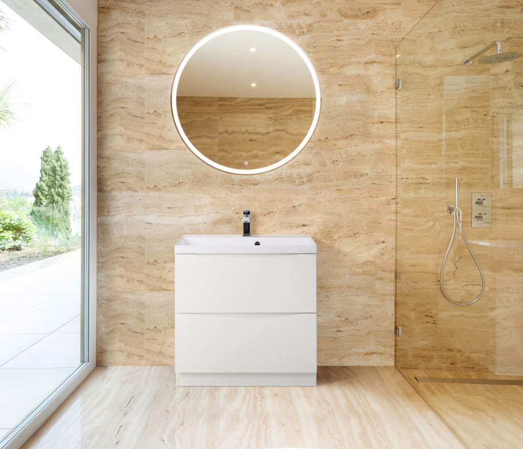 Тумба для комплекта BelBagno Marino 60 bianco lucido, напольная