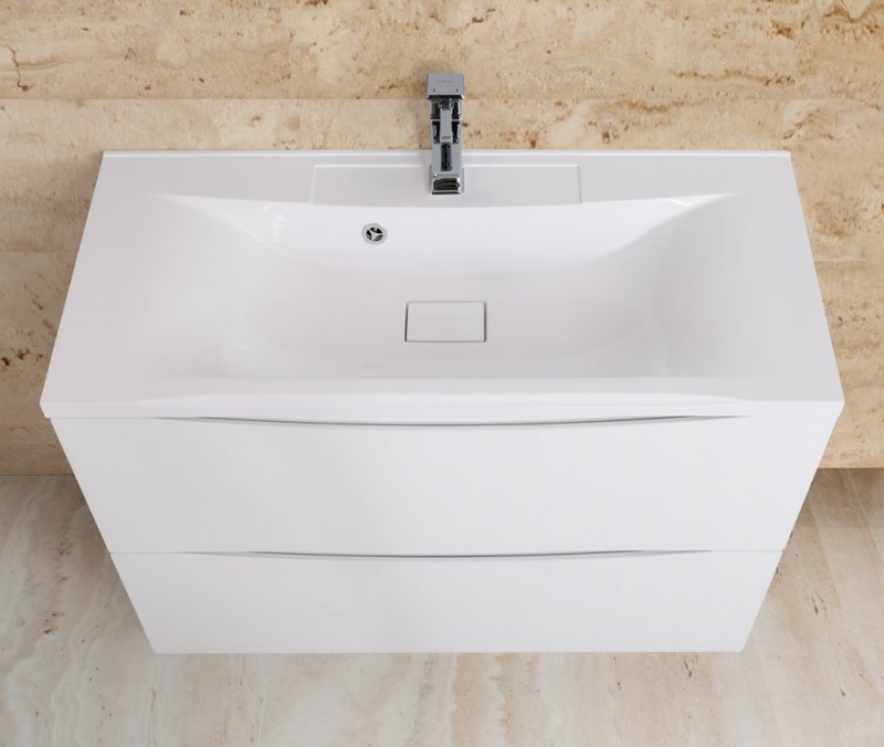 Тумба для комплекта BelBagno Marino 80 bianco lucido, напольная