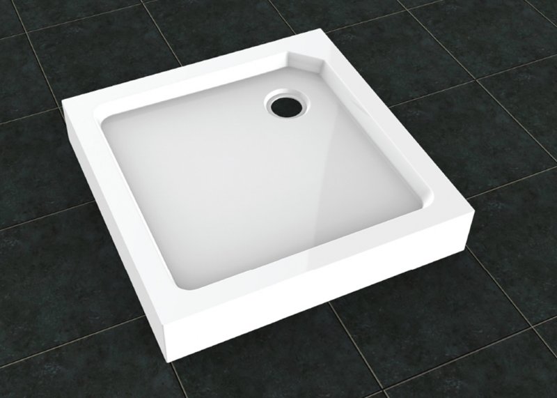 Поддон для душа Cezares Tray SMC TRAY-SMC-A-90-550-150-W 90x90, с сифоном