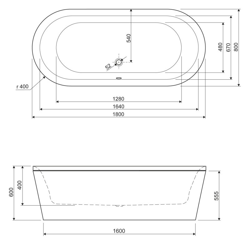 Экран Cezares Metauro Central 180-SCR--W37