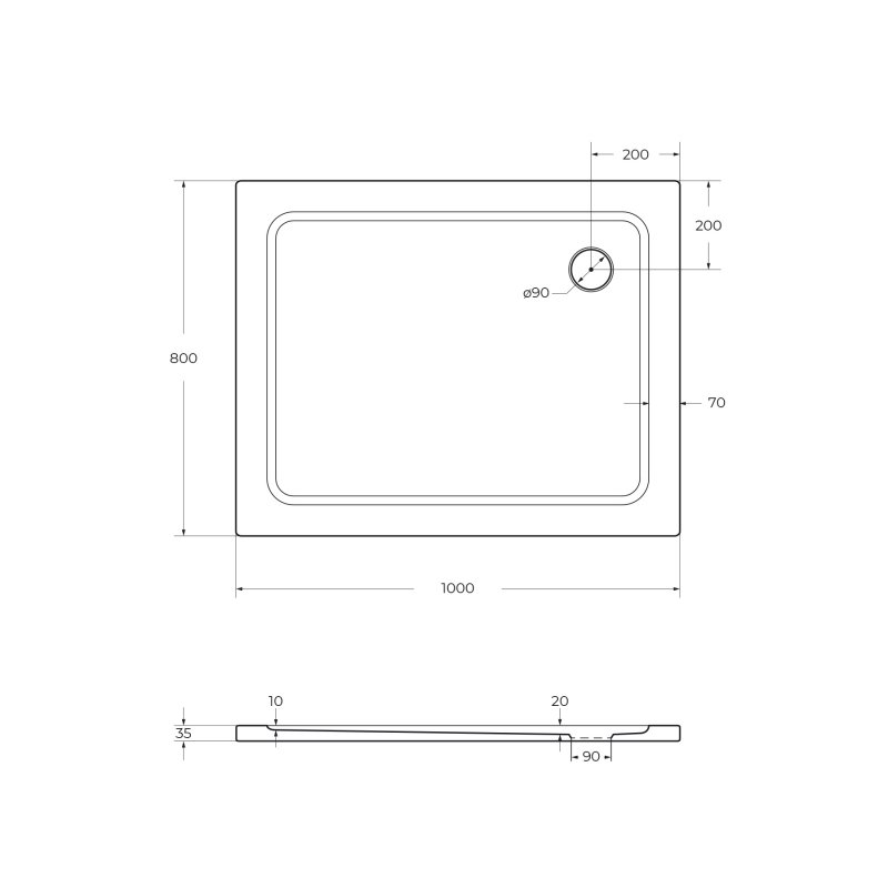 Экран для поддона Cezares TRAY-M-AH-100/90-SCR