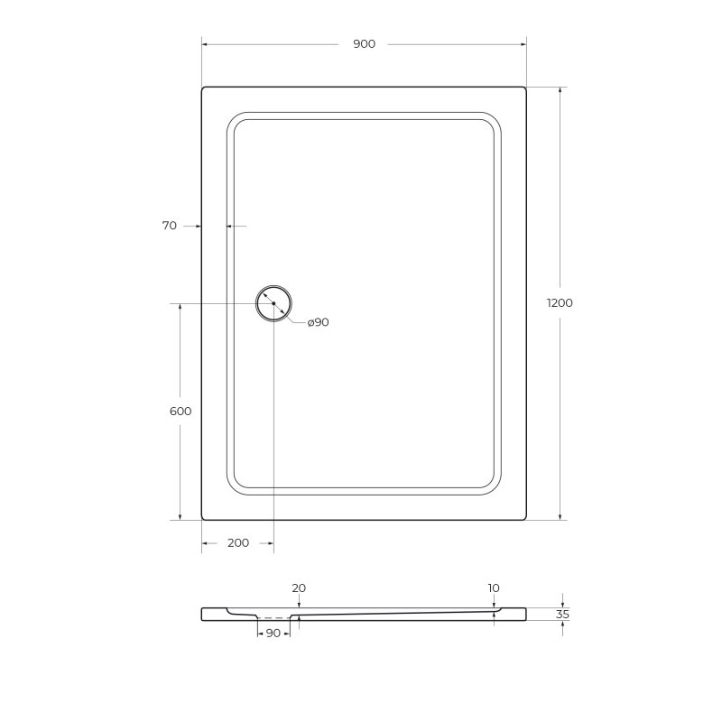 Экран для поддона Cezares TRAY-M-AH-140/90-SCR