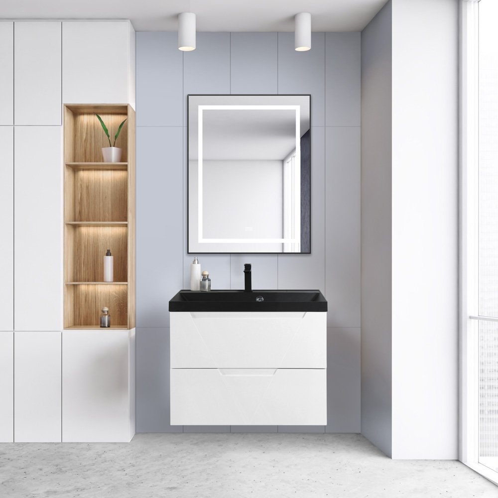 Тумба для комплекта BelBagno Vittoria 80 bianco lucido