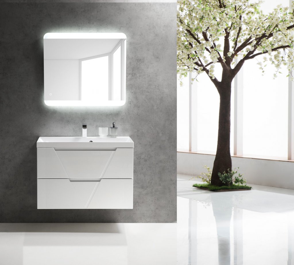 Тумба для комплекта BelBagno Vittoria 90 bianco lucido