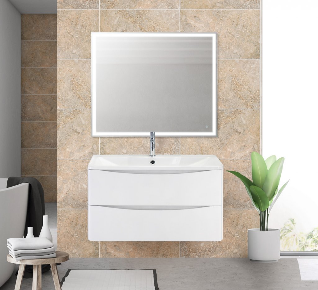 Тумба для комплекта BelBagno Acqua 100 подвесная, rovere vintage bianco