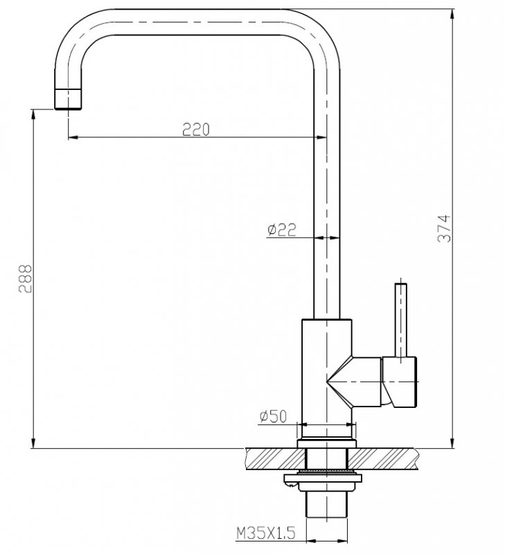 Смеситель для кухни BelBagno BB-LAM03A-IN