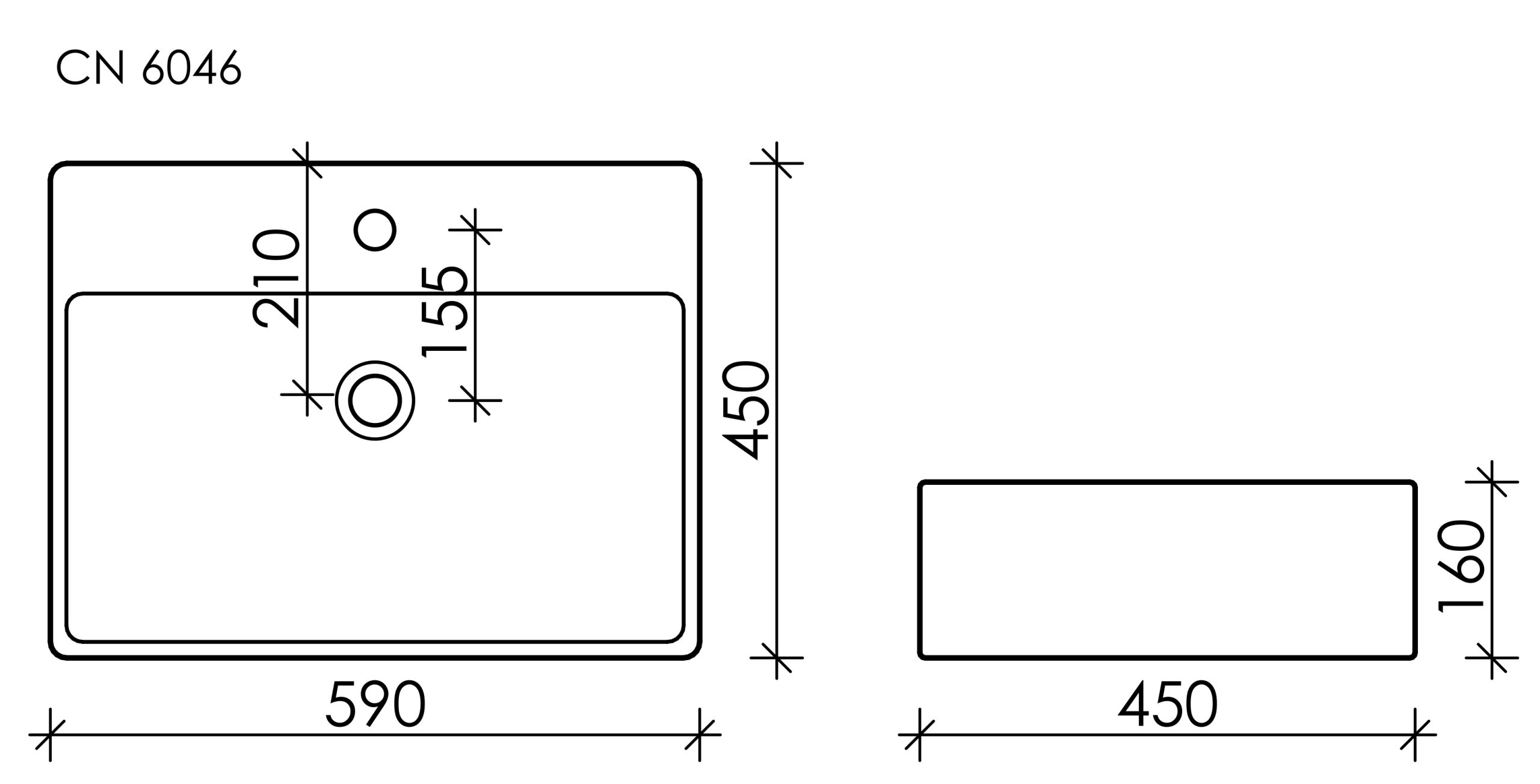 Раковина Ceramica Nova Element CN6046