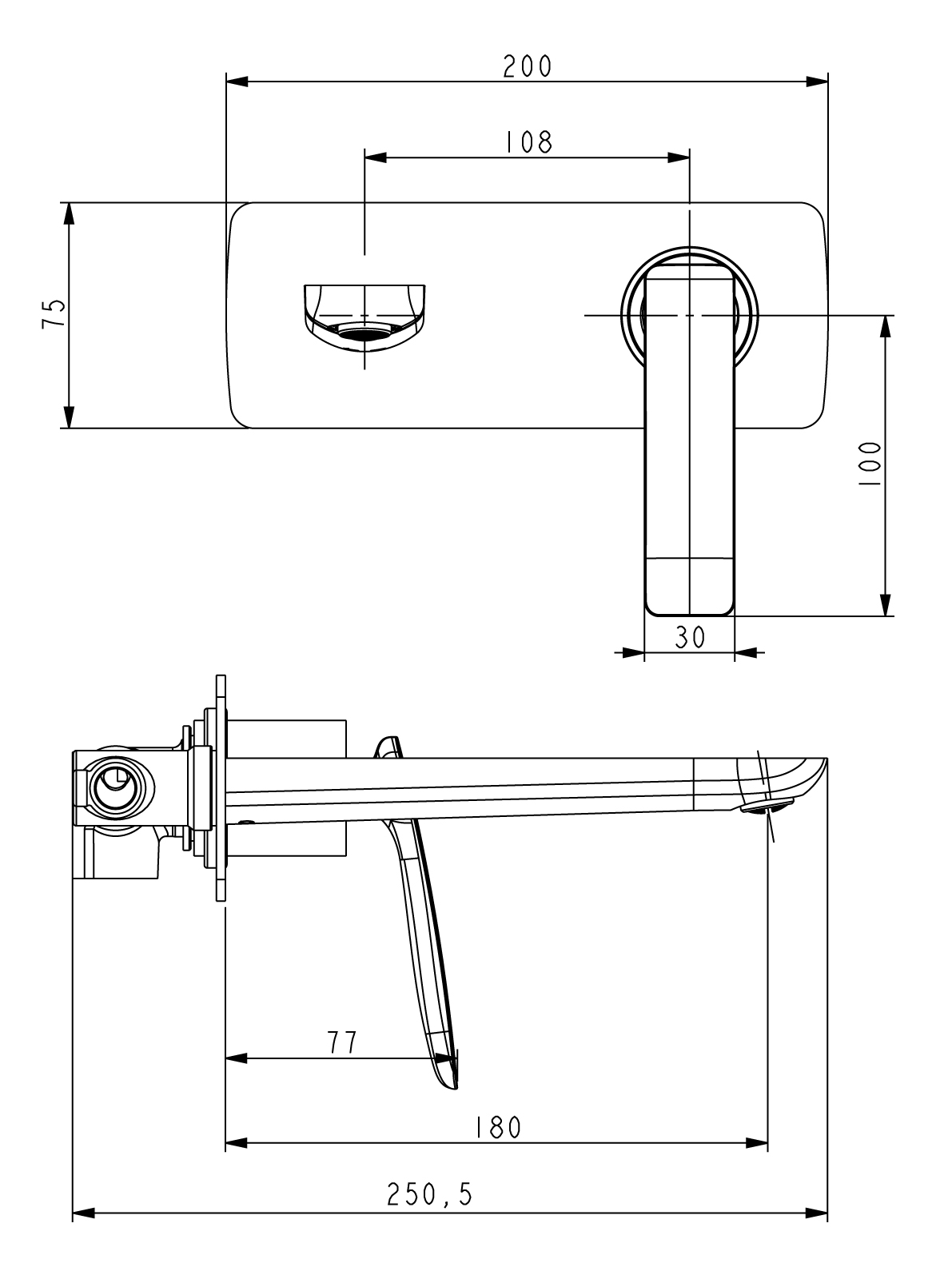 Смеситель для раковины Timo Helmi 4071/00-16SM С ВНУТРЕННЕЙ ЧАСТЬЮ